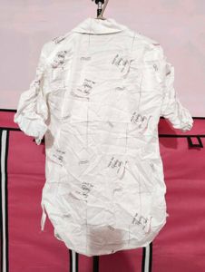 Off White Printed Shirt