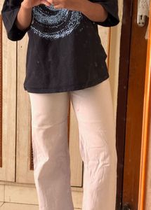 Light Purple/ pinkWide Leg Jeans