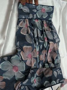 Floral Print Blouse Puff Sleeves