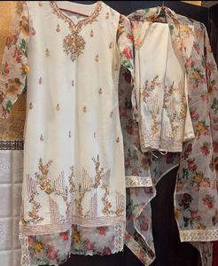 Floral Embroidered Suit Set