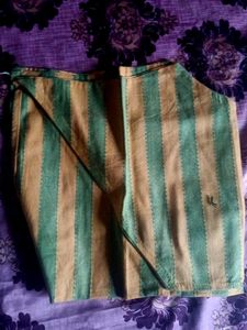 Khaki &amp; Green Kurti Set With Coat