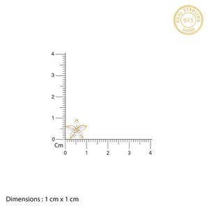 Giva 925 Real Silver Lily Earrings (Golden Colour)