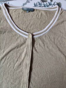 Tan Cardigan - Long Sleeve Knitwear