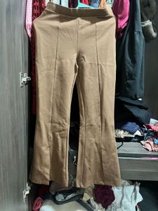 Khaki Flare Leggings