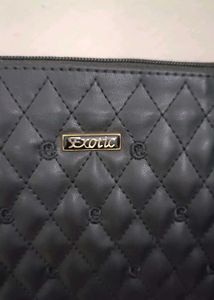 New Black Quilted Crossbody Bag
