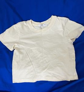 Pastel Yellow Crop Shirt