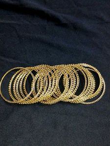 Golden 18 Metal Bangles