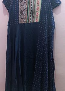 Anaarkali Kurti Blue Color