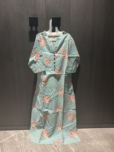 Sky Blue Pure Cotton Kurti