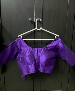 Purple Padded Blouse for Saree