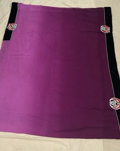 Ombre Purple Saree with Embroidered Border