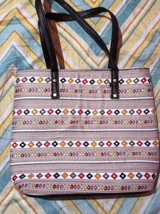 Patterned Tote Bag