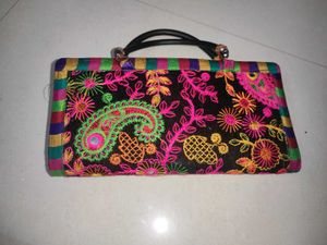 Embroidered Clutch