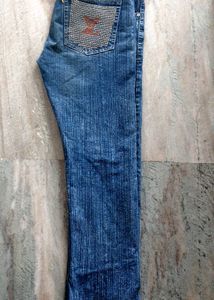 Streetwear cool denim straight fit jeans