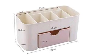 Cosmetic Organizer - White &amp; Pink