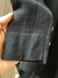 Zara Knit Black High Low Top