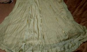 Beautiful Golden Anarkali Dress