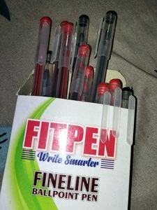 40 Piece Pen 20 Each Black And Red