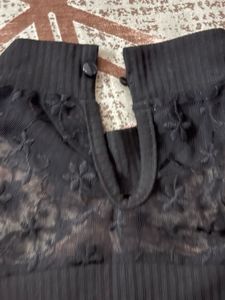 Black Lace Detail Top