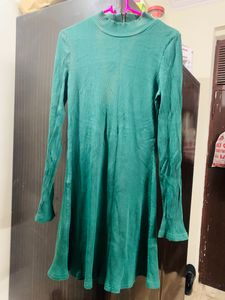SHEIN Green Bodycon Winter Dress