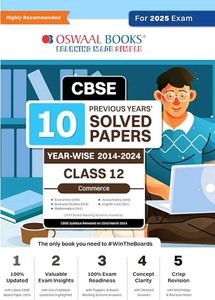 CBSE Class 12 Commerce Solved Papers-Oswal
