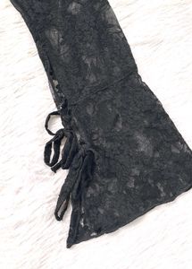 Gothic Lace Fitted Top