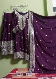 New/Unused Embroiderd Sharara Set