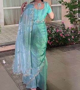 Elegant Light Blue Saree