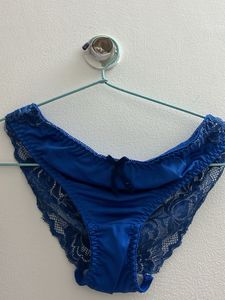 Blue Lace Bra And Panty Both