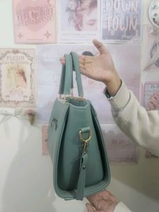 Elegant Turquoise Handbag