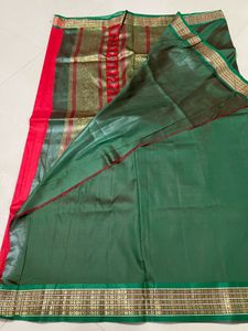 New Red Rose Silk Saree