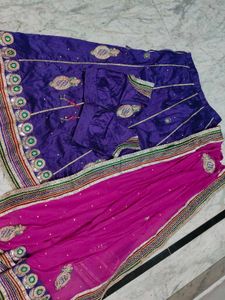 Purple Lehenga 3 Piece Set Classic
