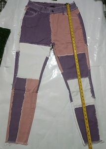 Nova Jeans Stuck in a Dream Patchwork Skinny High