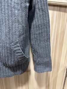 Stone Island Gray Knit Cardigan Sweater