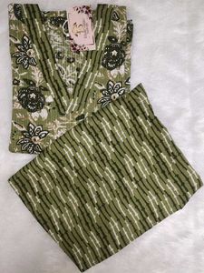 Floral Print Kurta Set