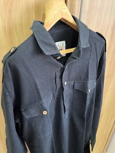 Men&#39;s Black Denim Kurta- Size M
