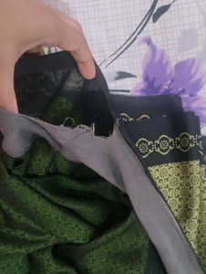 Green Printed Saree