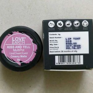 Love Earth Lips Cheek Eyelid Creamy Matte Tint