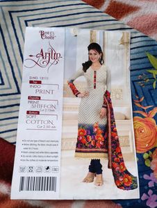 Unstitched Flower Print Suit
