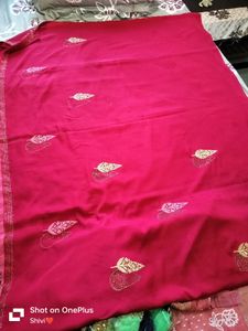 Rose Pink Saree