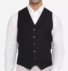 Black Formal Waistcoat