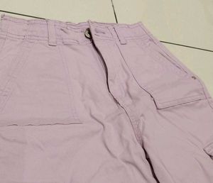 Girls Cargo Pants ( Lavender Colour)