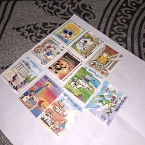 10 vintage Disney cartoon stamps