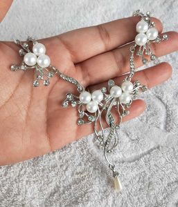 Pearl Rhinestone Jewelry Set