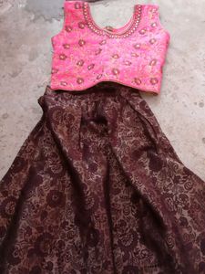 Girls Lenhnga With Blouse Like New