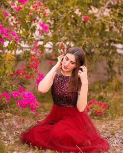 Red Sequin Dress