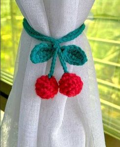 Crochet Flower Curtain Tiebacks