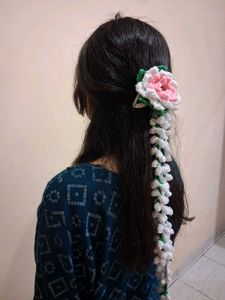 Crochet Flower Hair Accessory