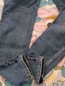 Cross-Waist Denim Jeans