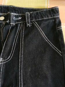 Black Wide Leg Cargo Pants